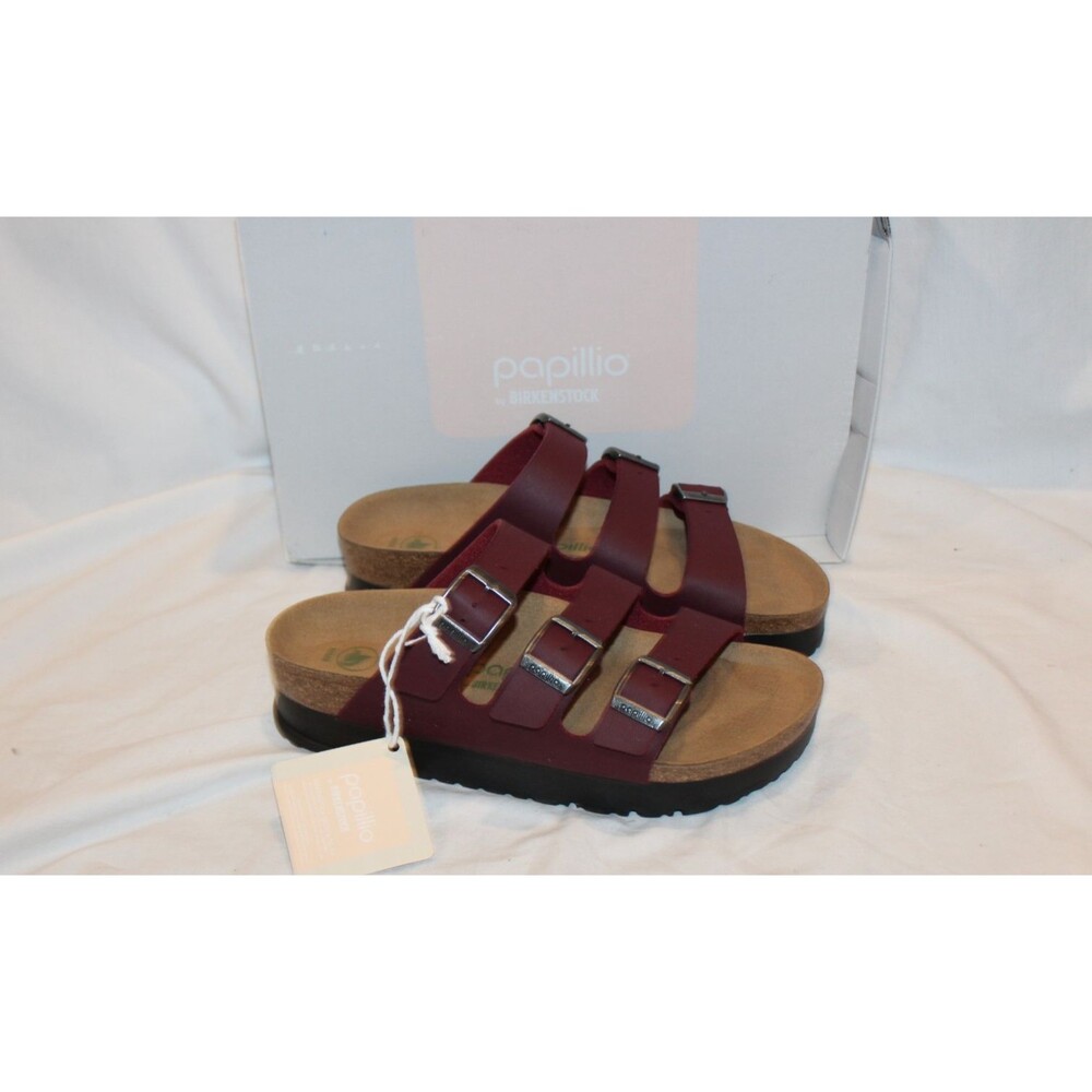 BIRKENSTOCK PAPILLIO WOMEN'S FLORIDA LEATHER SANDALS ZINFNDEL EU 38 NARROW